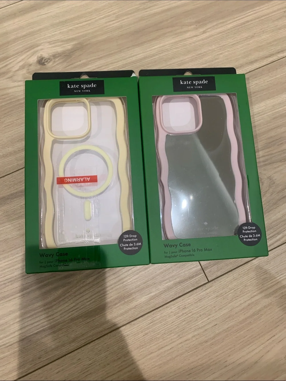 2 Kate spade Wavy Cases for iPhone 16 Pro Max